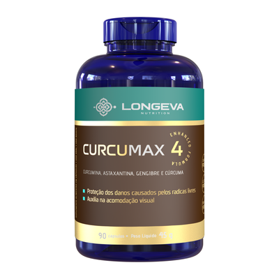 LONGEVA | Curcumax - Curcumina com Astaxantina (90 Cápsulas)