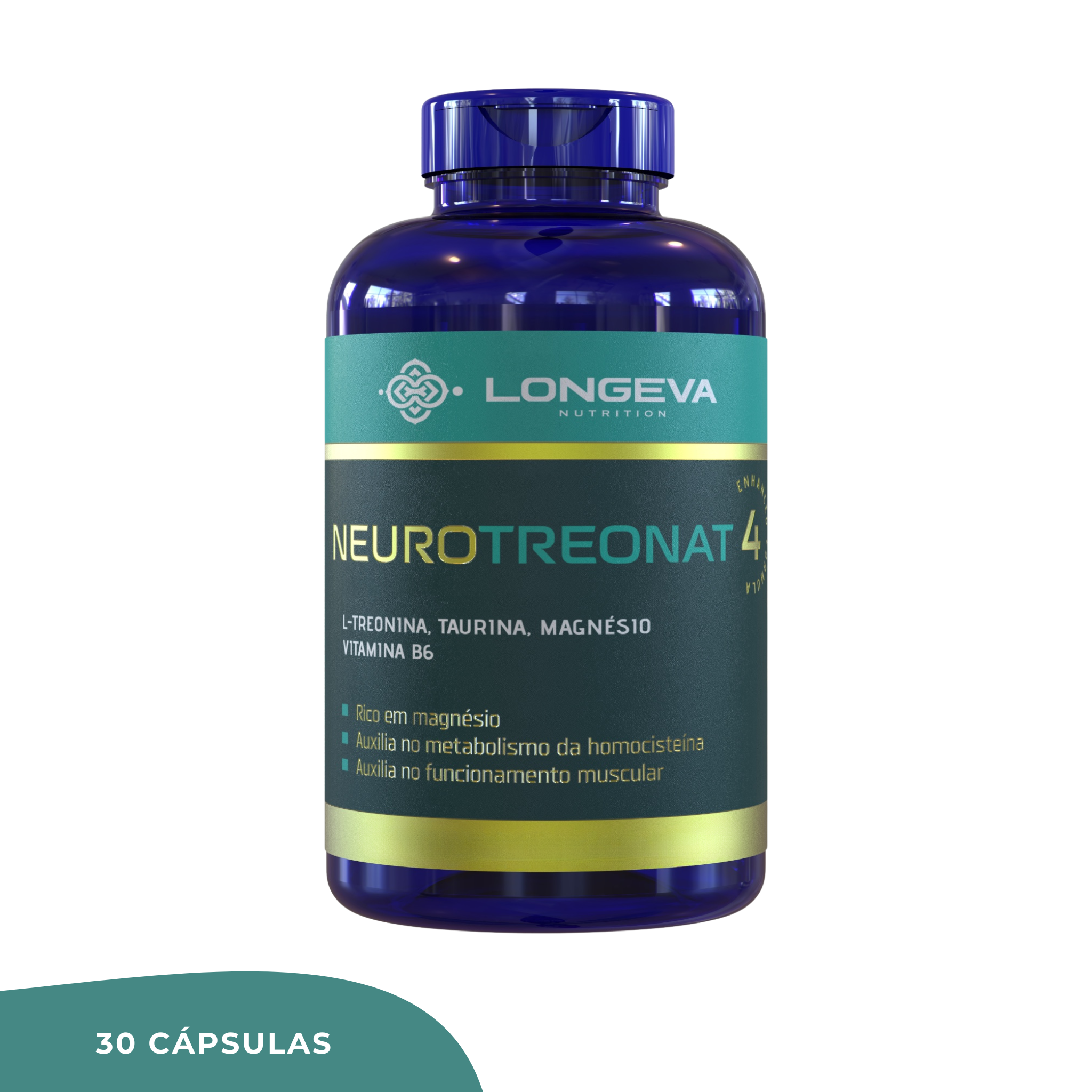 Neuro Treonat - Magnésio para Sono e Saúde Cerebral (30 Cápsulas)