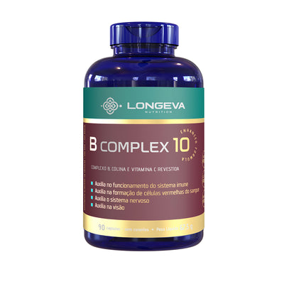 Complexo B com Colina e Vitamina C (90 Cápsulas)