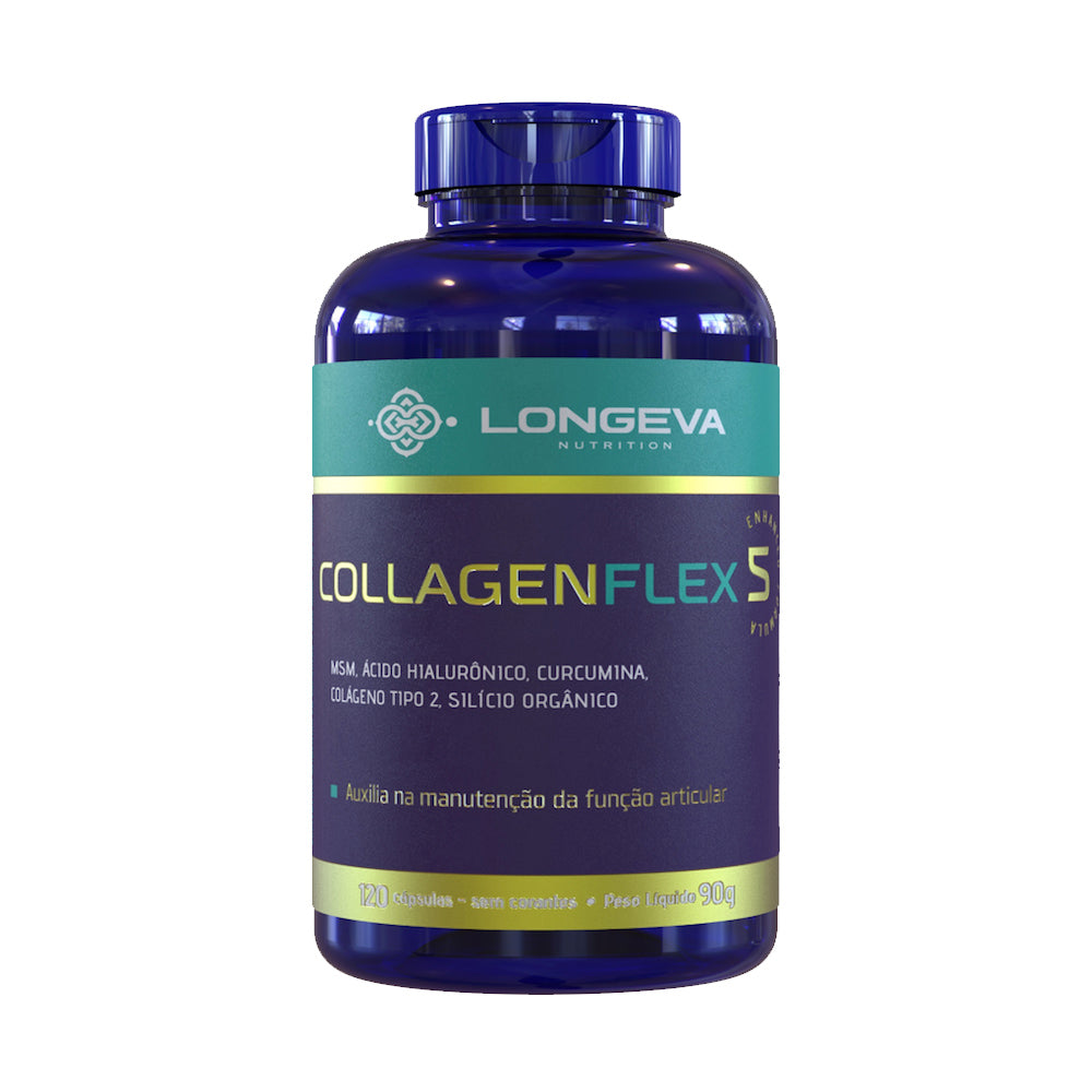 Collagen Flex 5 em 1 - Pele e Saúde das Articulações (120 Cápsulas)