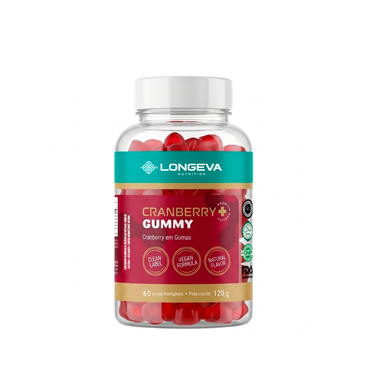 Cranberry Gummy Longeva (60 Gomas)