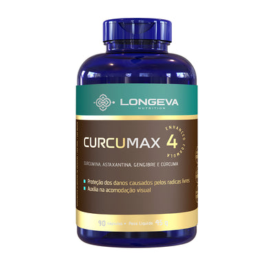 Curcumax - Curcumina com Astaxantina Longeva (90 Cápsulas)