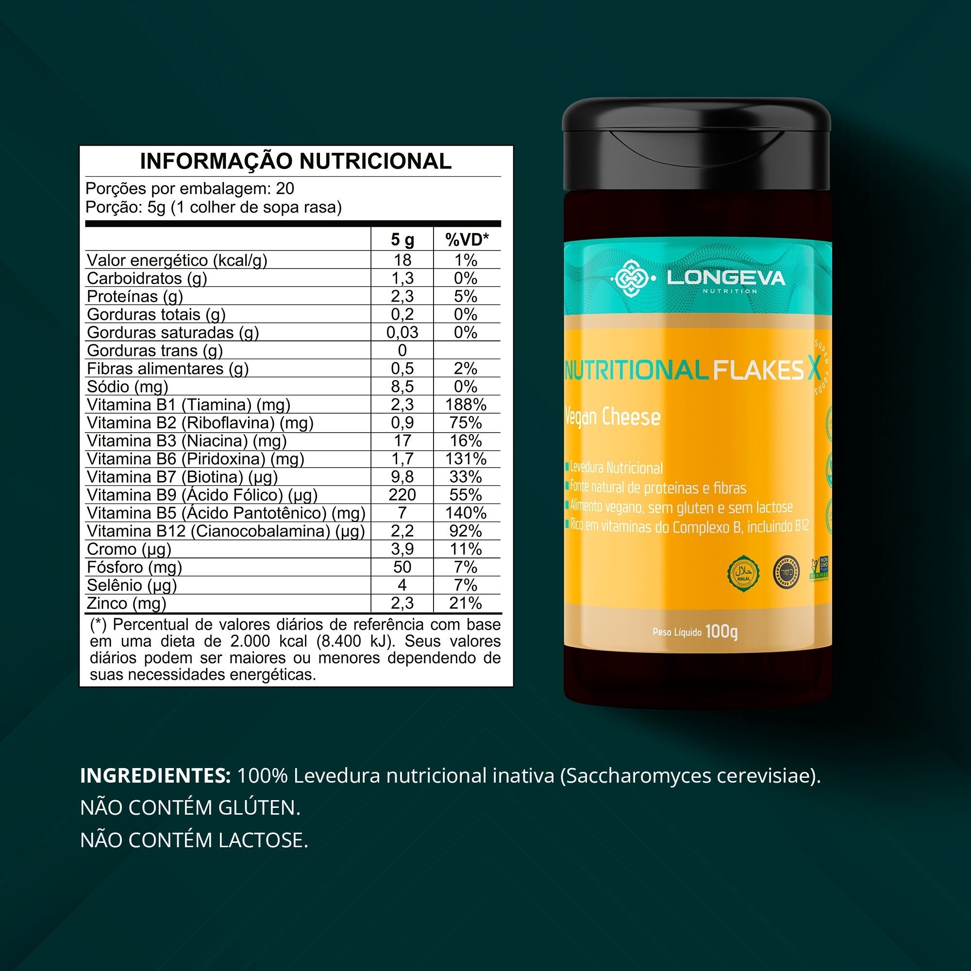 LONGEVA | Nutritional Flakes (100 Gramas)