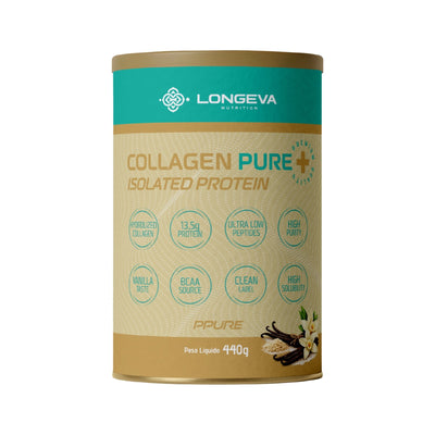 Collagen Pure em Peptídeos Sabor Baunilha (440 Gramas) - Proteína de Colágeno