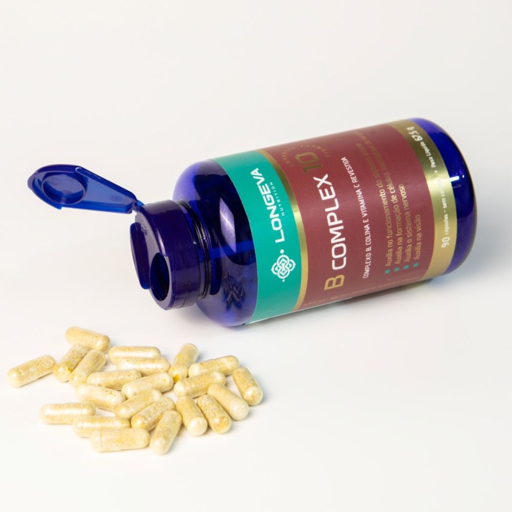 Complexo B com Colina e Vitamina C (90 Cápsulas)