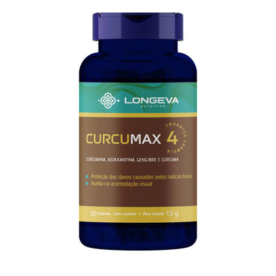2 UNIDADES | LONGEVA | Curcumax - Curcumina com Astaxantina - Anti-Inflamatório e Antioxidante - Rende 3 meses de uso