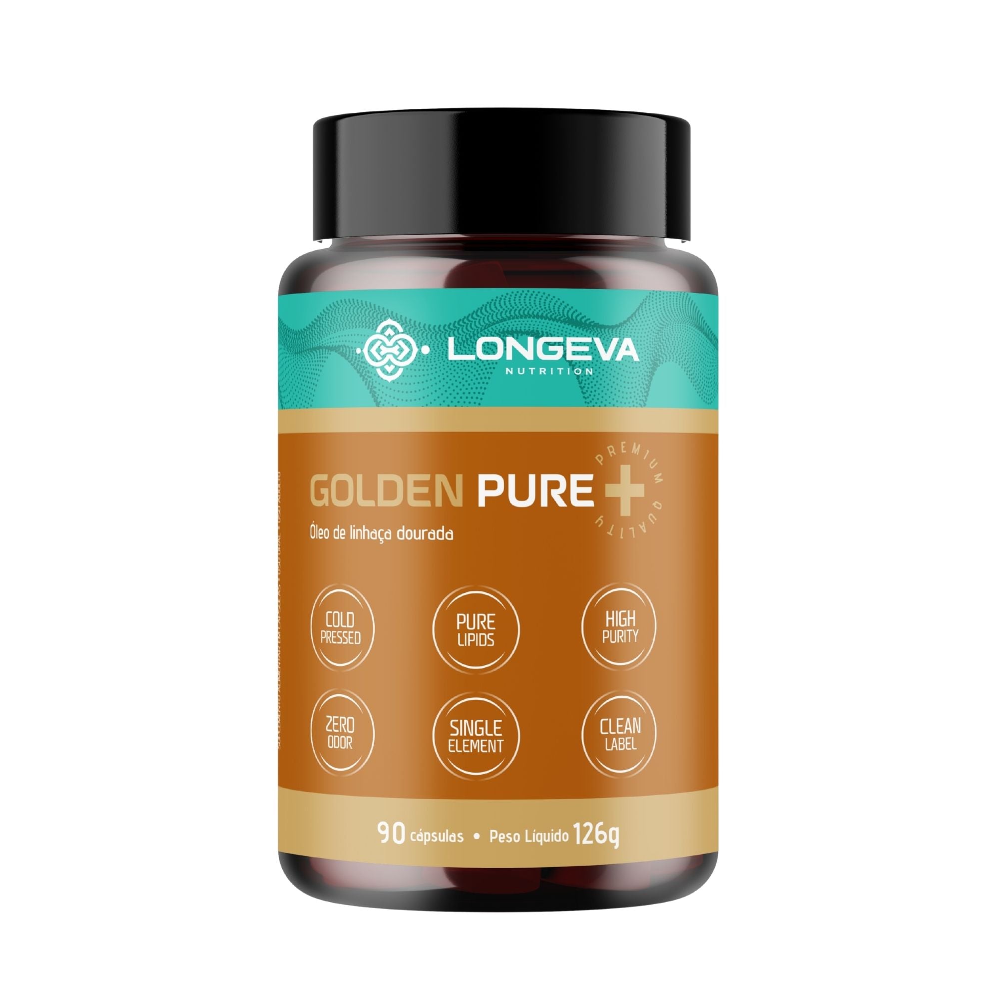 Golden Pure - Óleo de Linhaça Dourada - Saúde da Mulher (90 Cápsulas)