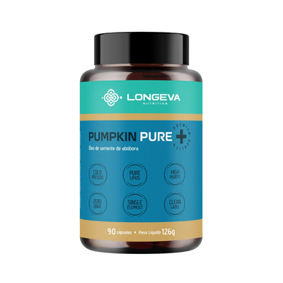 Pumpkin Pure - Óleo de Semente de Abóbora Prensado a Frio (90 Cápsulas)