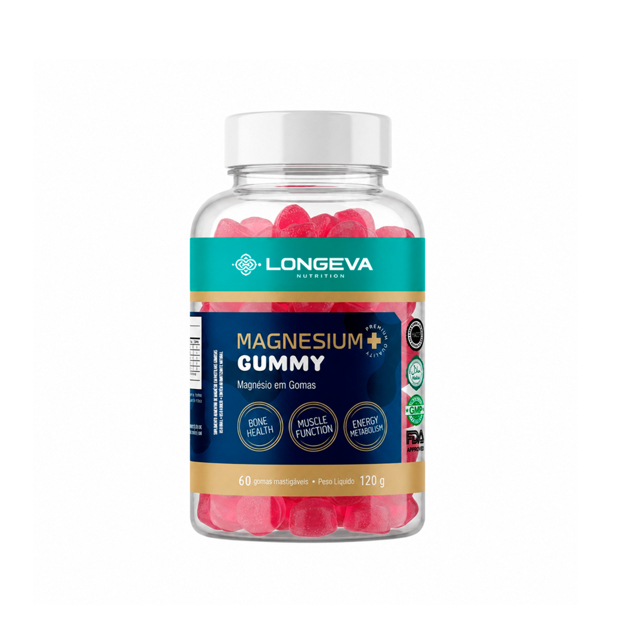 Magnesium Gummy Longeva (60 Gomas)