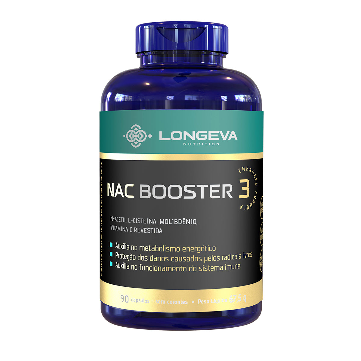 NAC Booster - Saúde do Fígado e Imunidade (90 Cápsulas)