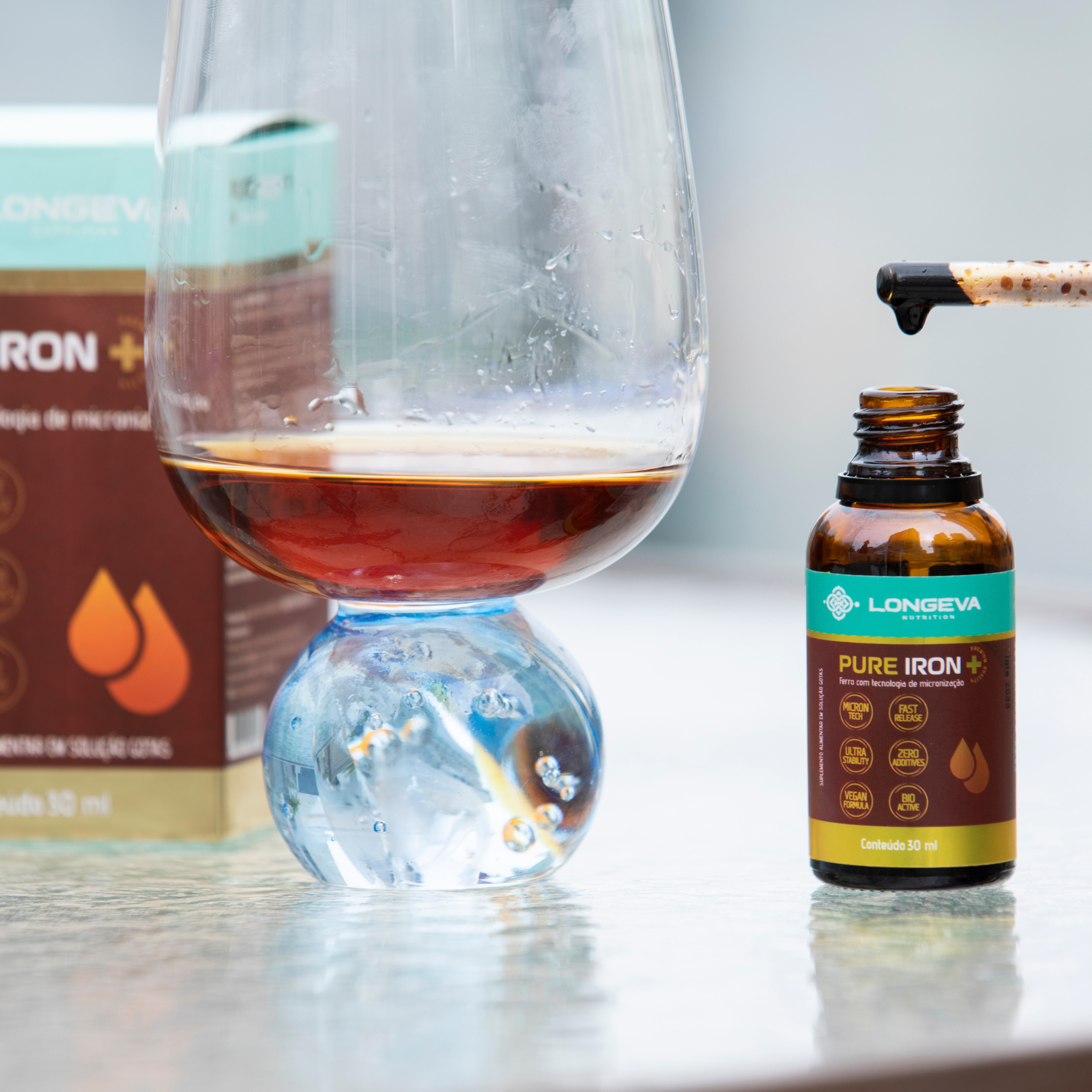 Pure Iron - Ferro Quelado em gotas (30 ml)