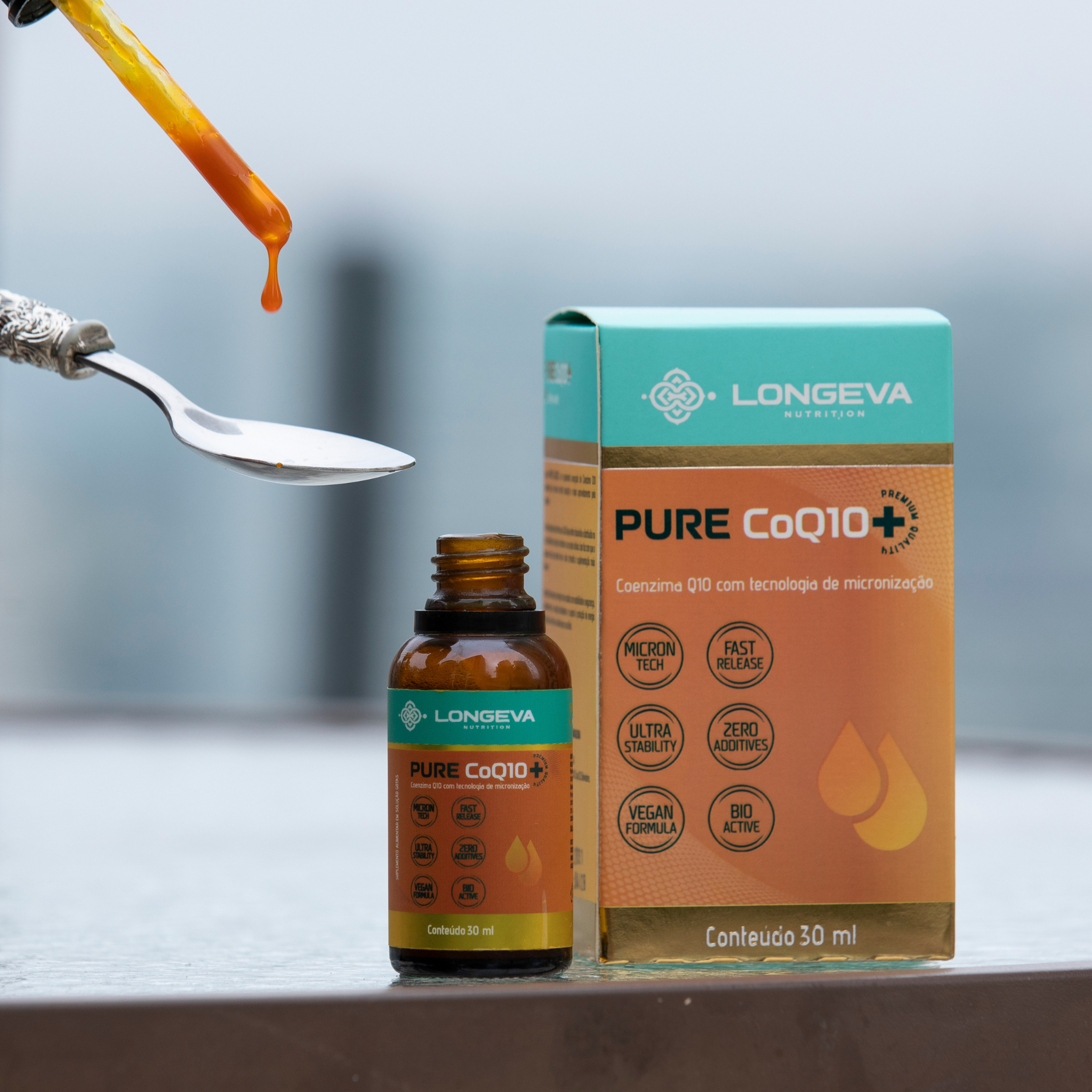 Pure Coq10 - Coenzima Q10 em gotas (30 ml)