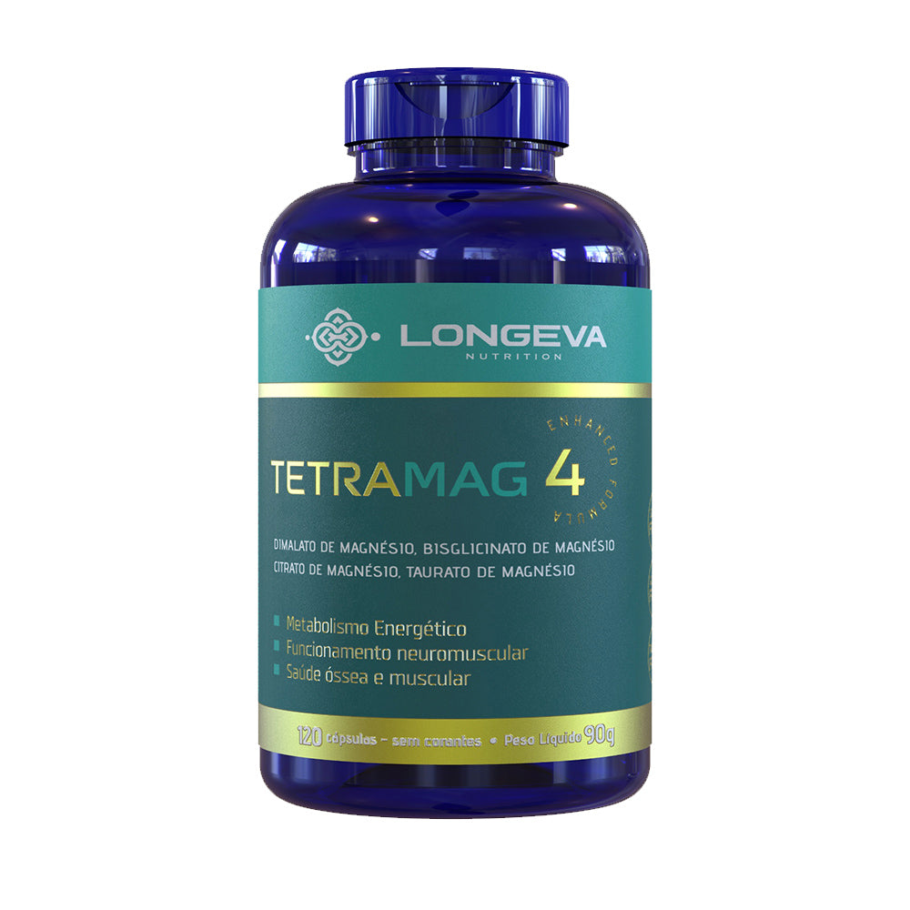 Tetra Magnésio 4 em 1 (120 Cápsulas)